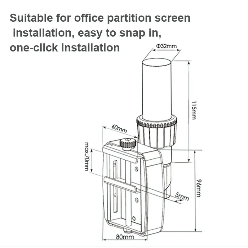 Adjustable Monitor Slide Rail Bracket for Easy Lifting and Rotation