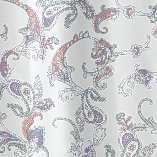 Emma Paisley Fabric Shower Curtain