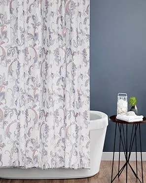 Emma Paisley Fabric Shower Curtain