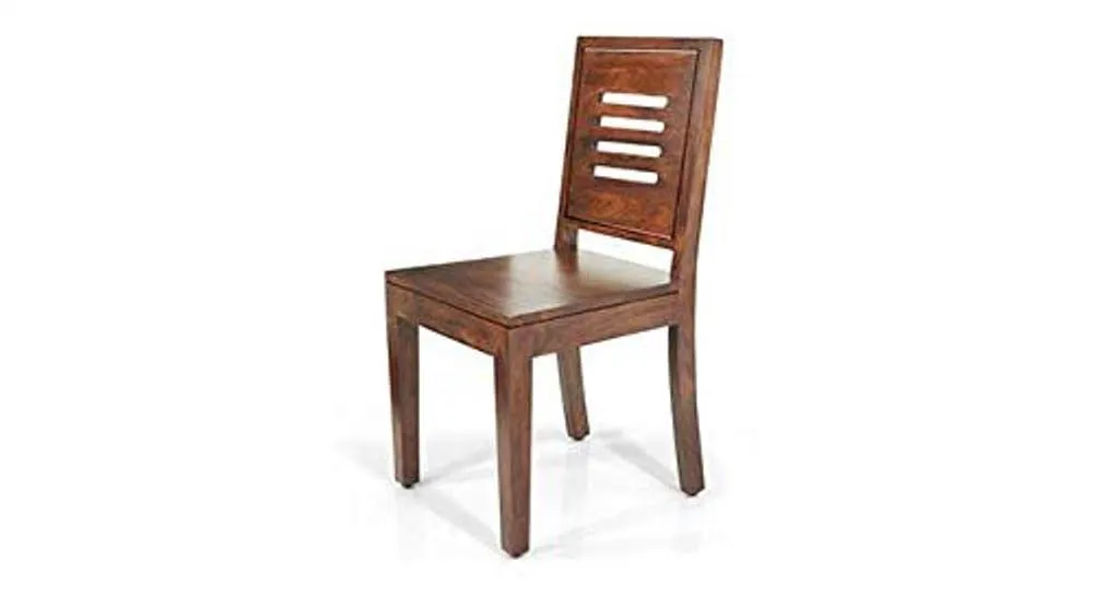 Ganpati Arts Sheesham Wood Round 4 Seater Dining Table Set with 4 Chairs Furniture for Home Dining Room Set Wooden Furniture for Living Room (Natural Finish)