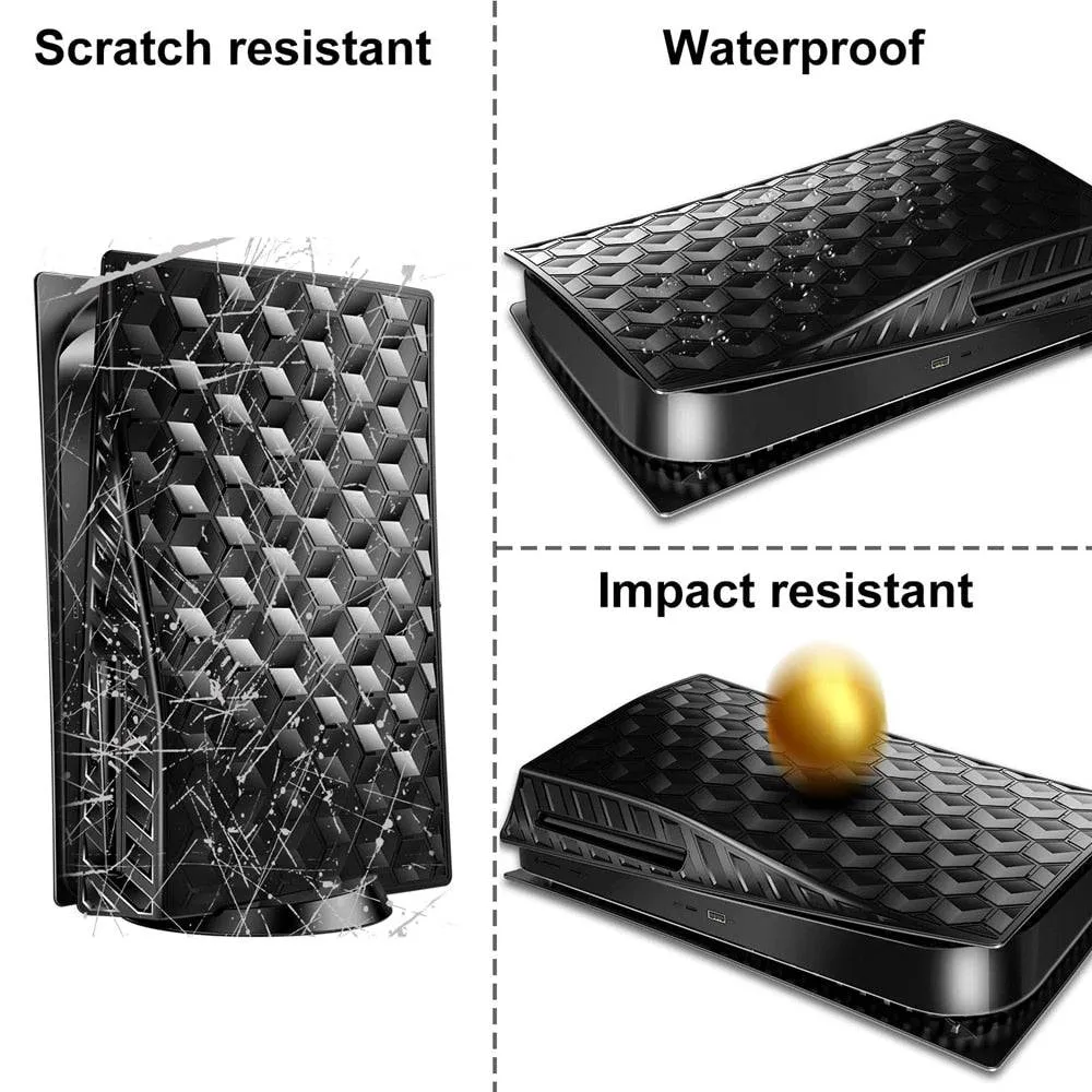 Hard Plates Replacement Shockproof Cover Skins Shell Panels for PS5 Disc Edition Console