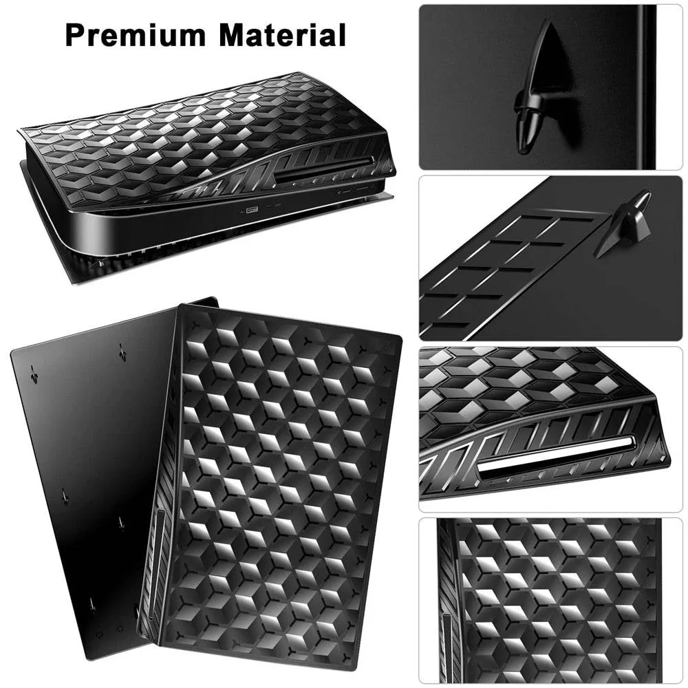 Hard Plates Replacement Shockproof Cover Skins Shell Panels for PS5 Disc Edition Console