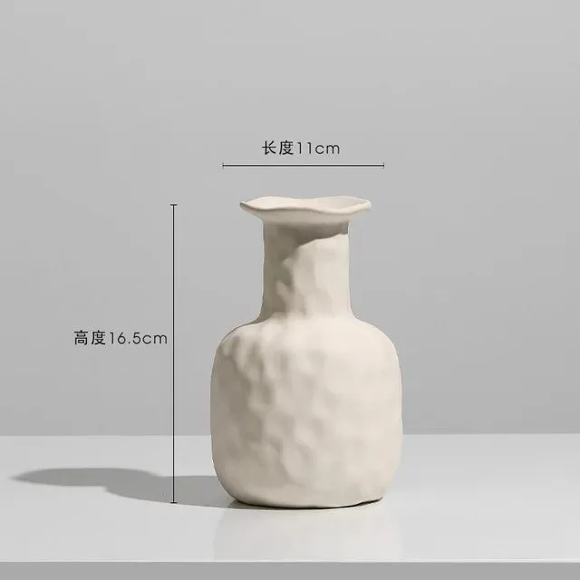Ivory Elegance Vases