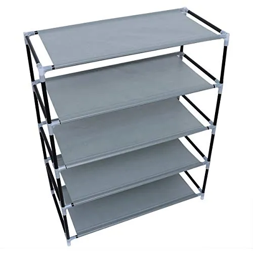 KCHOICE® Metal Shoe Rack Creative Five Layers School Dormitory Use Shoe Shelf Rack for Home'$