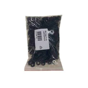 M6 Cage Nuts and Screws, 100pcs Black, VC-NM-16
