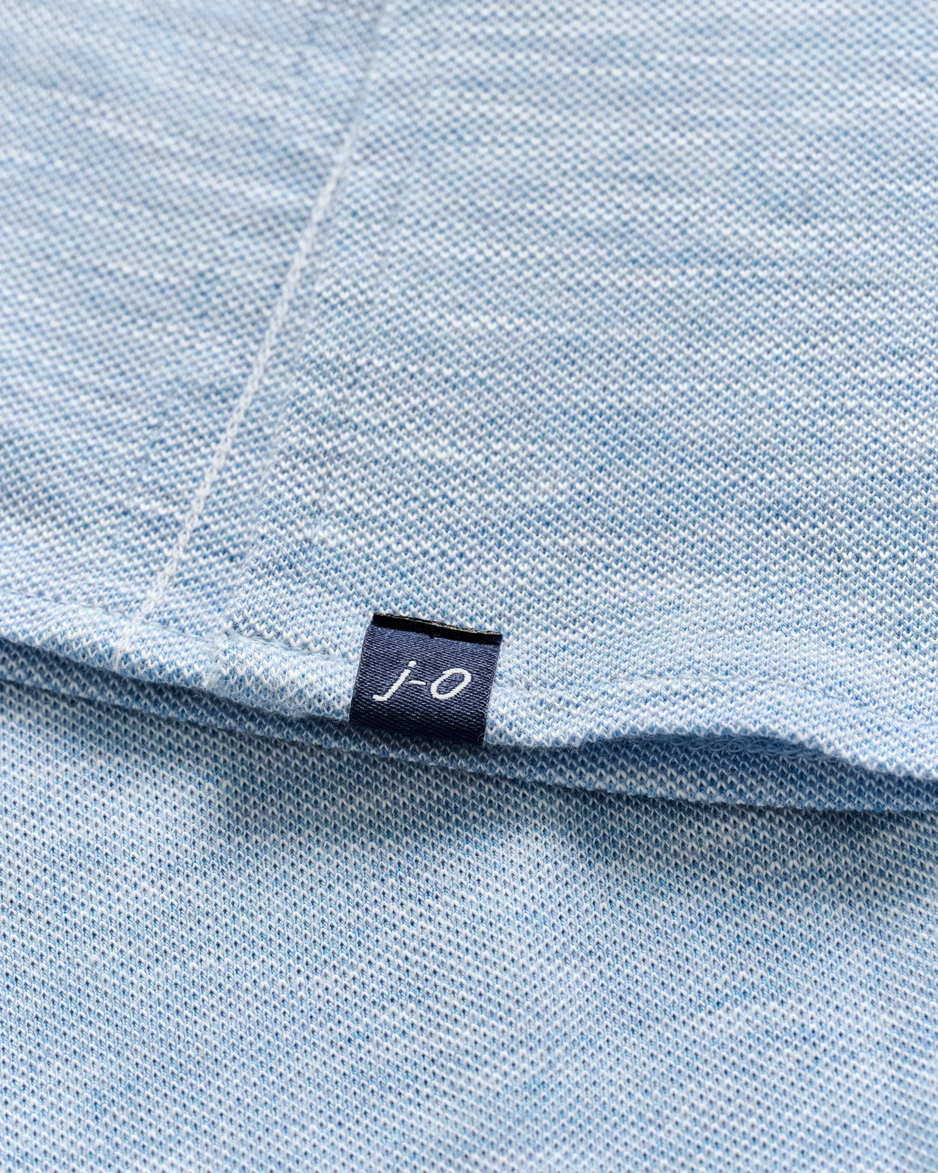 Short-Sleeve Knit Pique Button-Down Shirt - Tasca
